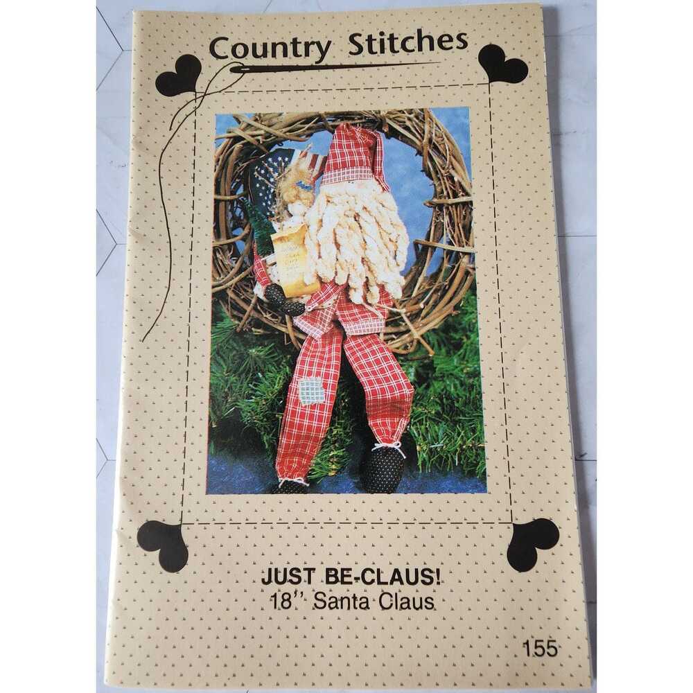 Country Stitches Just Be Claus 18" Santa Claus Pattern 155 Uncut Christmas